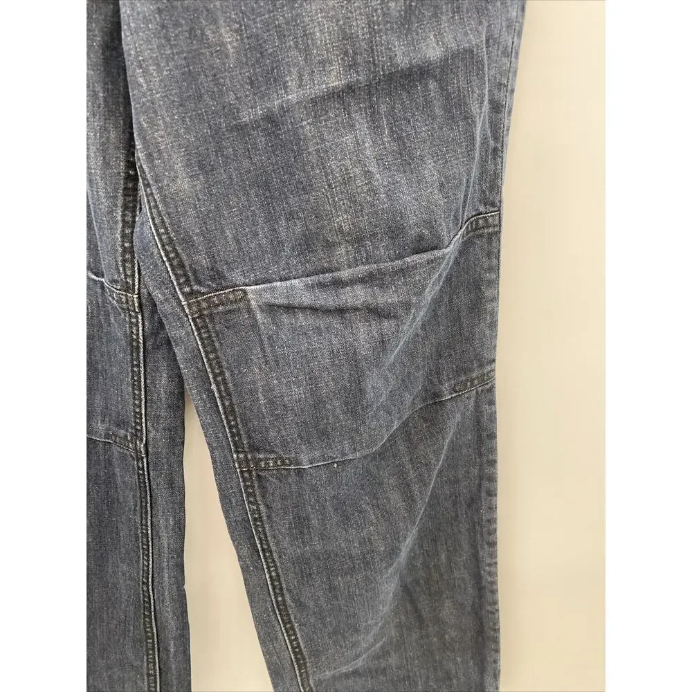 8732 Eight 732 Men's Sz Actual 34x32 Tag 36x34 Dark Wash Embroidered Denim Jeans